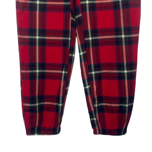 Stars Above Flannel Loungewear Pajama Pants Jogger Womens Small Red New - Picture 4 of 8